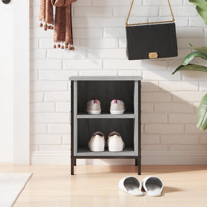 vidaXL Shoe Cabinet Grey Sonoma Holds multiple pairs of shoes