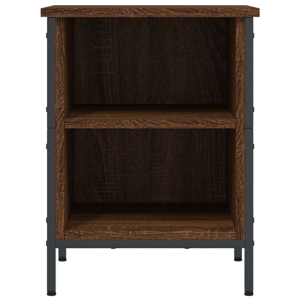 vidaXL Shoe Cabinet Brown Oak 2 compartments for shoes