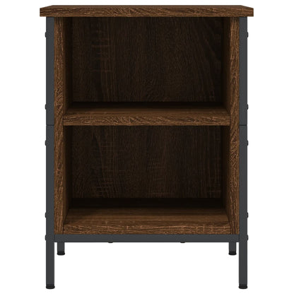vidaXL Shoe Cabinet Brown Oak 2 compartments for shoes