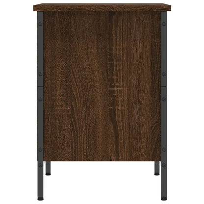 vidaXL Shoe Cabinet Brown Oak 2 compartments for shoes