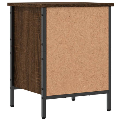 vidaXL Shoe Cabinet Brown Oak 2 compartments for shoes