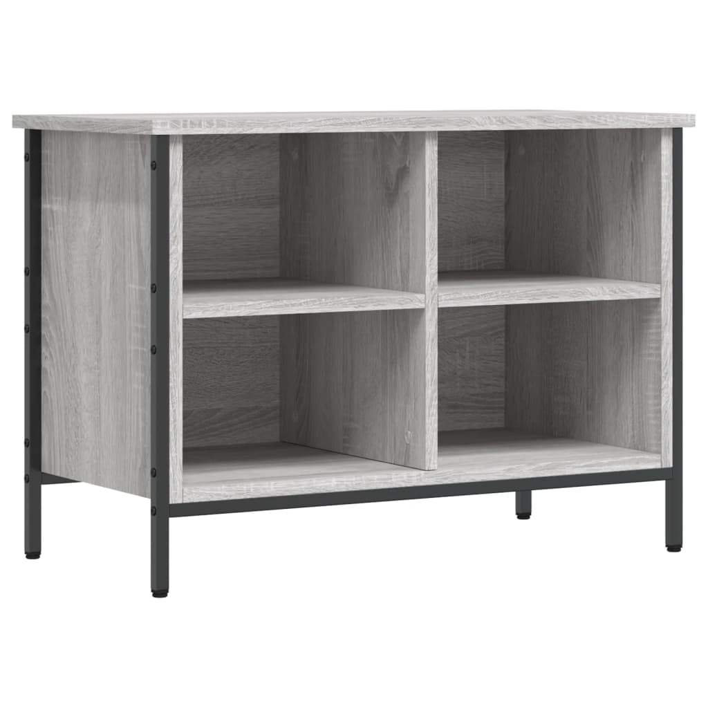 vidaXL Shoe Cabinet Grey Sonoma 4 compartments