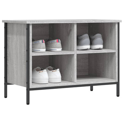 vidaXL Shoe Cabinet Grey Sonoma 4 compartments