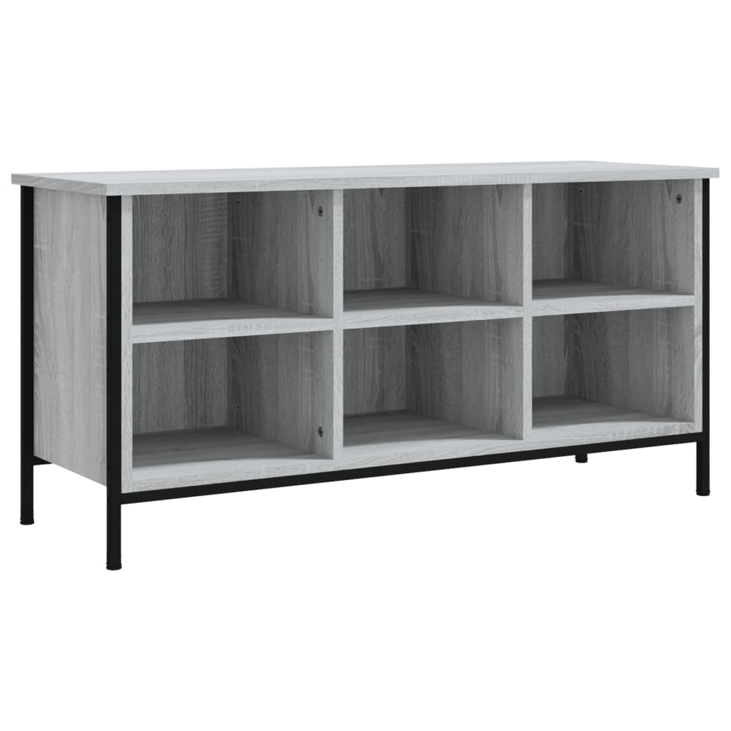 vidaXL Shoe Cabinet Grey Sonoma Holds up to 6 pairs of shoes