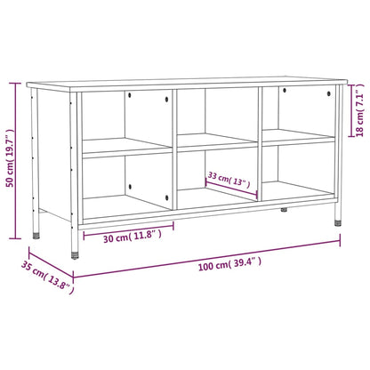 vidaXL Shoe Cabinet Grey Sonoma Holds up to 6 pairs of shoes