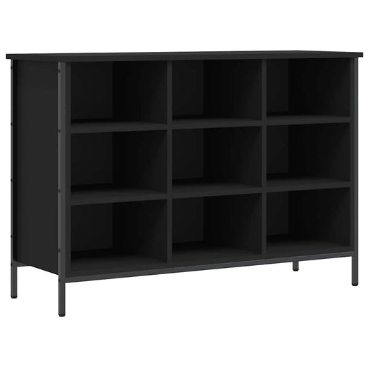 vidaXL Shoe Cabinet Black 9 compartments for storing shoes
