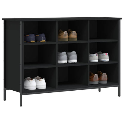 vidaXL Shoe Cabinet Black 9 compartments for storing shoes