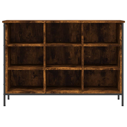 vidaXL Shoe Cabinet Smoked Oak 9 compartments