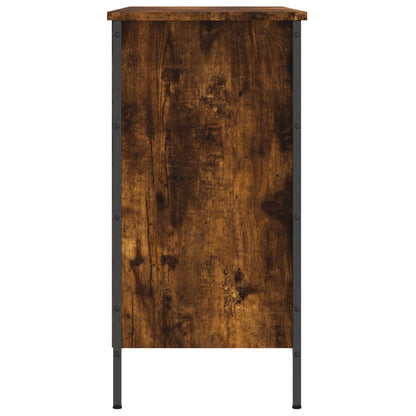 vidaXL Shoe Cabinet Smoked Oak 9 compartments