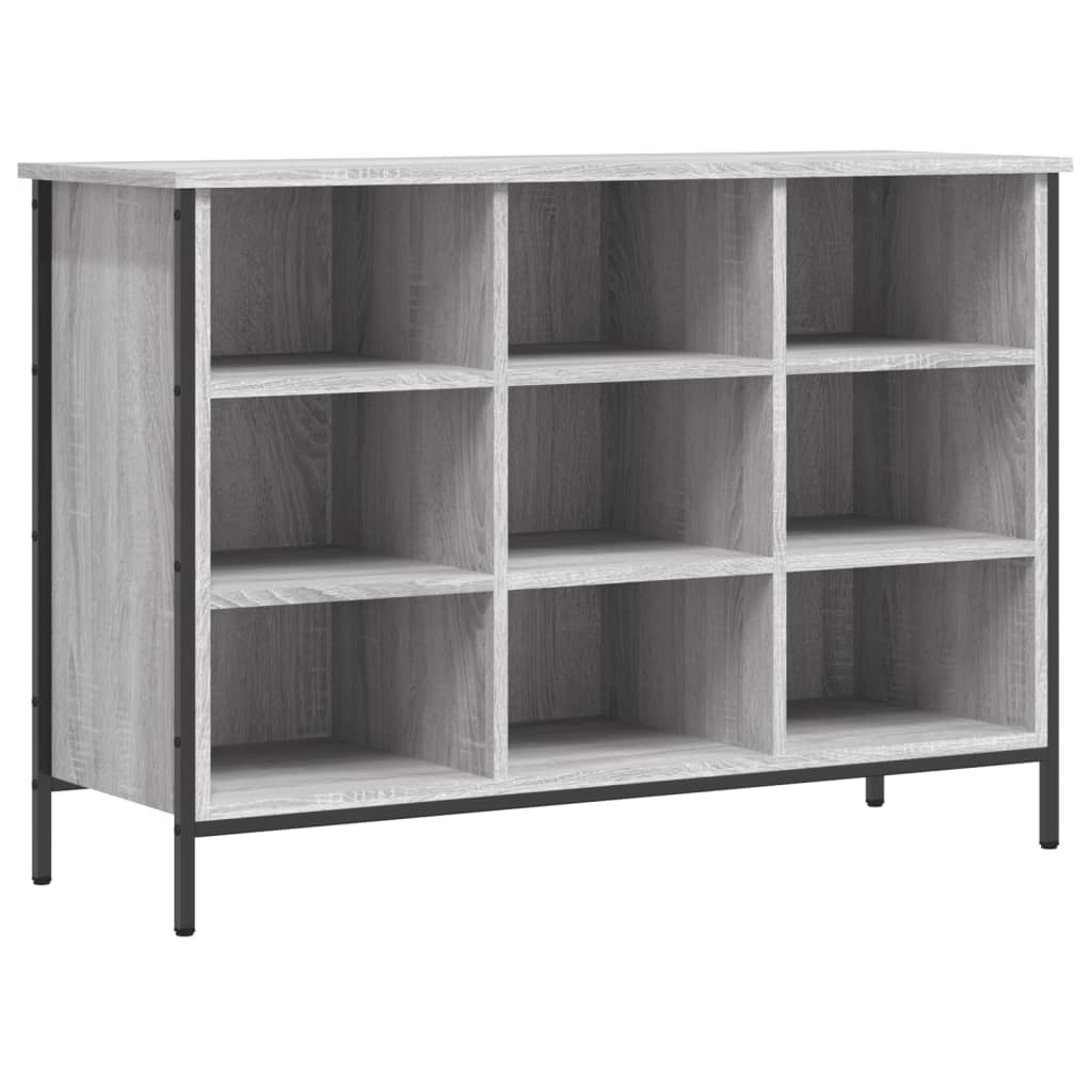 vidaXL Shoe Cabinet Grey Sonoma 9 pairs of shoes