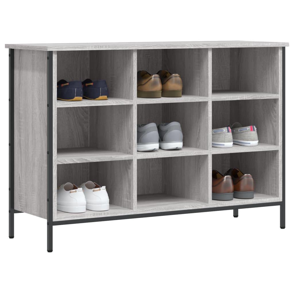 vidaXL Shoe Cabinet Grey Sonoma 9 pairs of shoes