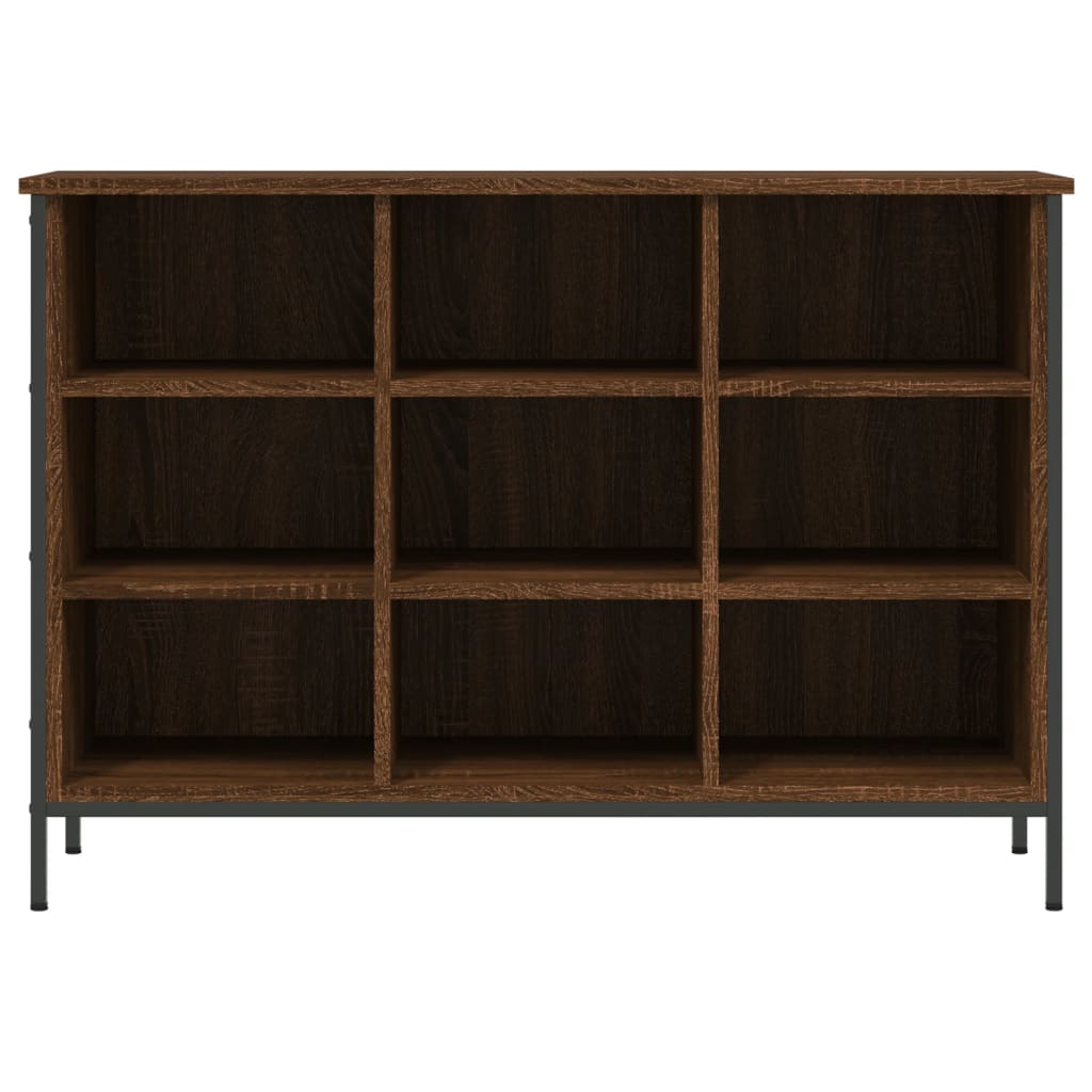 vidaXL Shoe Cabinet Brown Oak 9 compartments