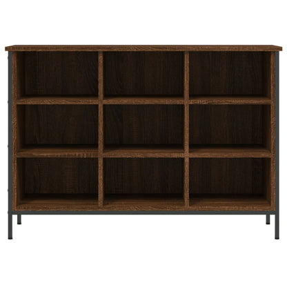 vidaXL Shoe Cabinet Brown Oak 9 compartments