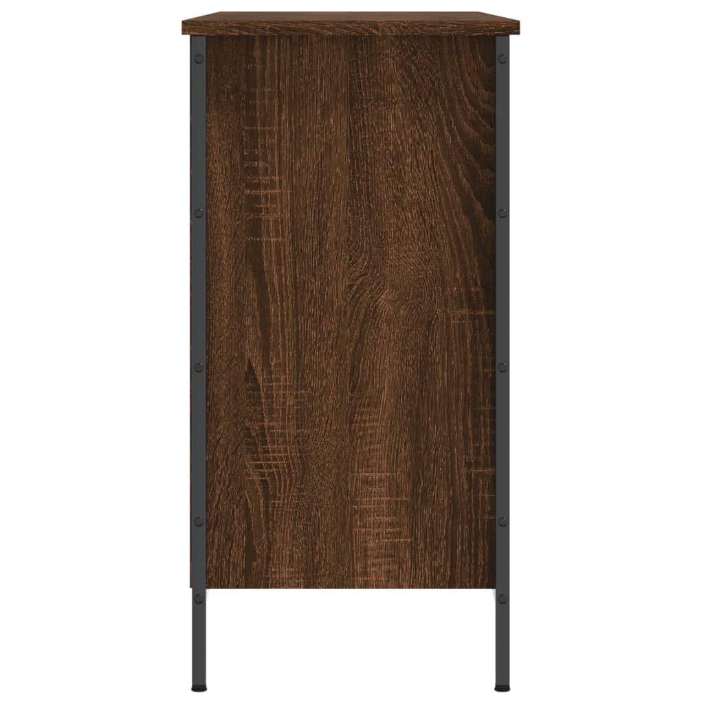 vidaXL Shoe Cabinet Brown Oak 9 compartments