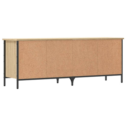 vidaXL Shoe Cabinet Sonoma Oak 131x35x50 cm Engineered Wood