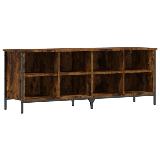 vidaXL Shoe Cabinet Smoked Oak 8 compartments