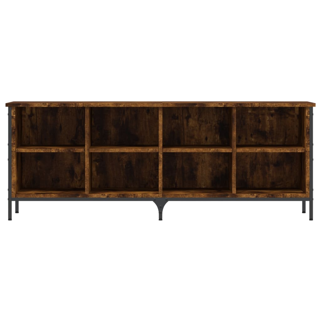 vidaXL Shoe Cabinet Smoked Oak 8 compartments