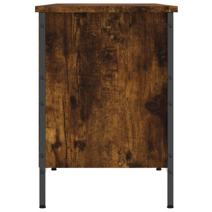 vidaXL Shoe Cabinet Smoked Oak 8 compartments