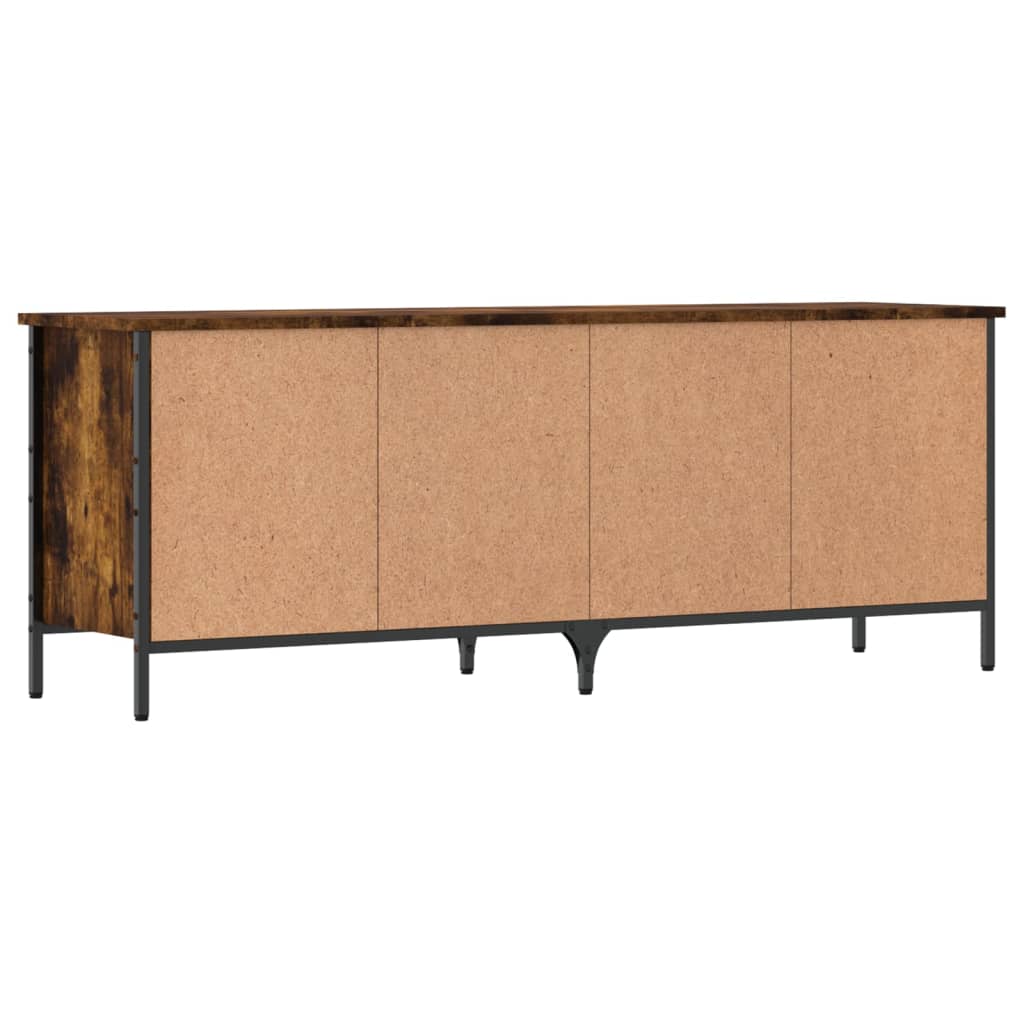 vidaXL Shoe Cabinet Smoked Oak 8 compartments