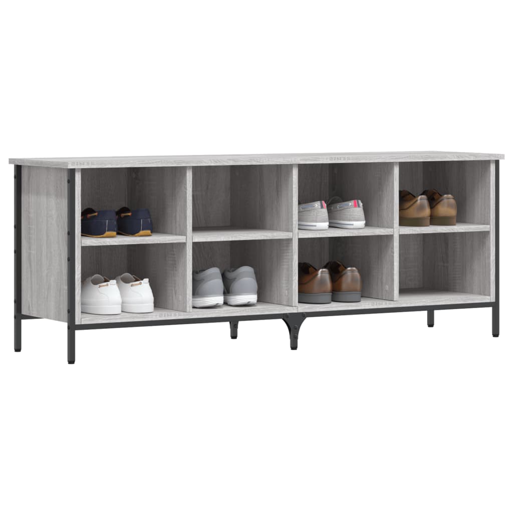 vidaXL Shoe Cabinet Grey Sonoma 8 pairs of shoes
