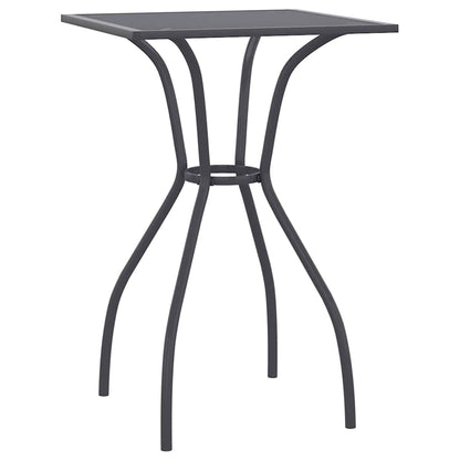 vidaXL Garden Table Anthracite 50x50x72 cm Steel Mesh