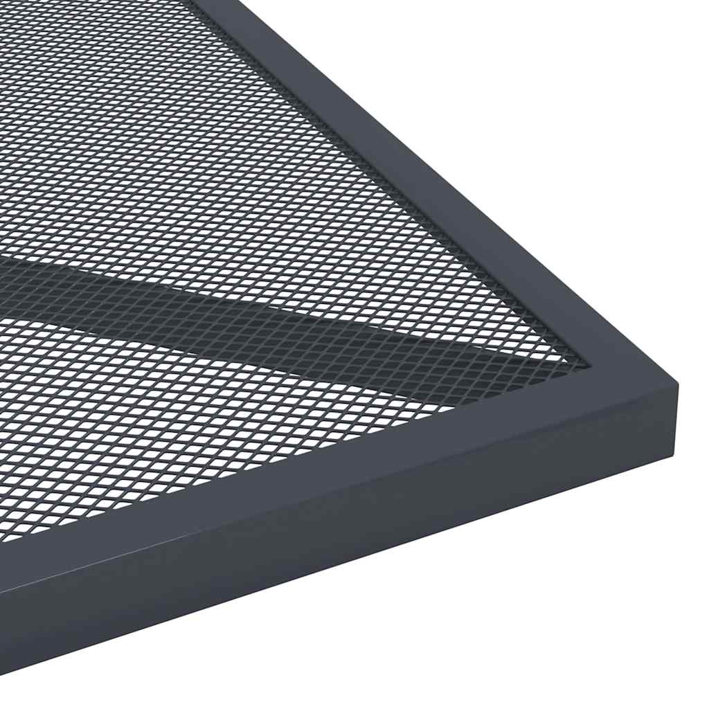 vidaXL Garden Table Anthracite 50x50x72 cm Steel Mesh
