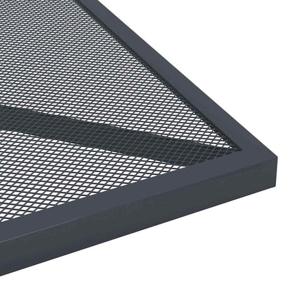 vidaXL Garden Table Anthracite 50x50x72 cm Steel Mesh