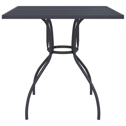 vidaXL Garden Table Anthracite 80x80x72,5 cm Steel Mesh