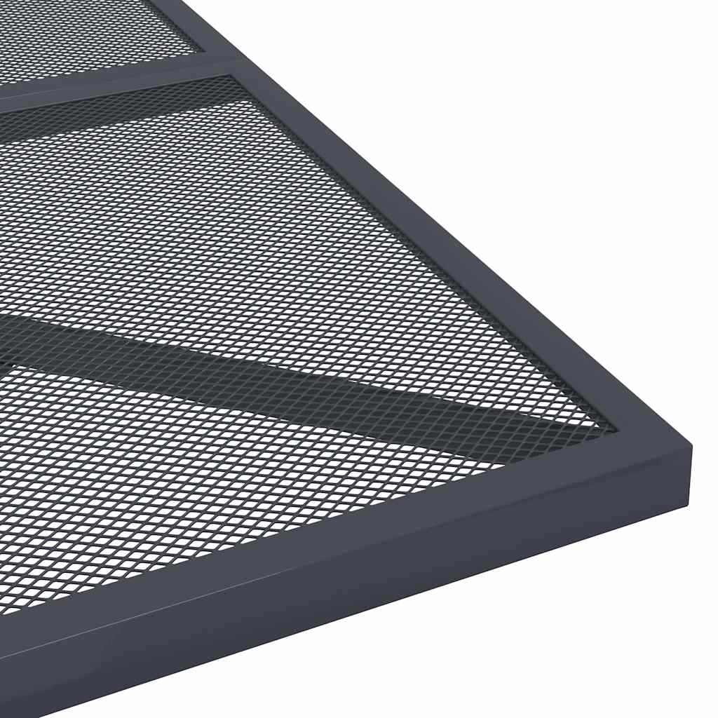 vidaXL Garden Table Anthracite 80x80x72,5 cm Steel Mesh