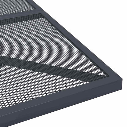 vidaXL Garden Table Anthracite 80x80x72,5 cm Steel Mesh