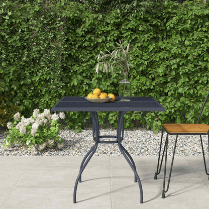 vidaXL Garden Table Anthracite 80x80x72,5 cm Steel Mesh