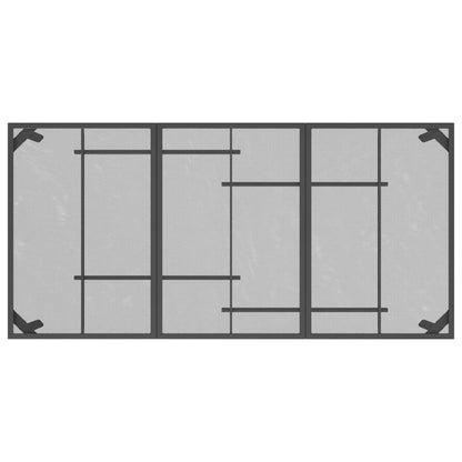 vidaXL Garden Table Anthracite 165x80x72 cm Steel Mesh