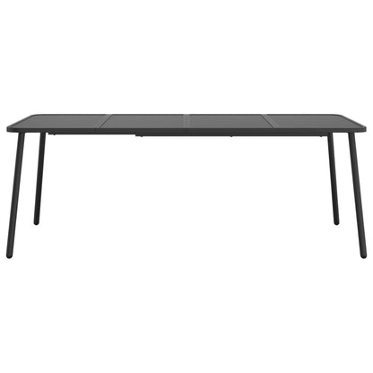 vidaXL Garden Table Anthracite 200x100x71 cm Steel