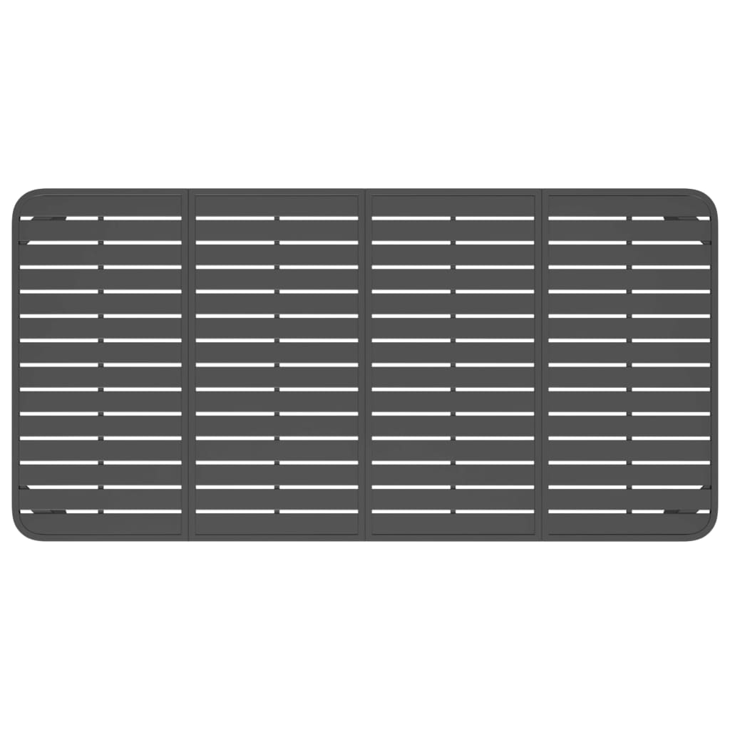 vidaXL Garden Table Anthracite 200x100x71 cm Steel