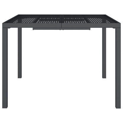 vidaXL Garden Table Anthracite 100x100x72 cm Steel