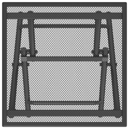 vidaXL Folding Garden Table Anthracite 38x38x38 cm Steel Mesh