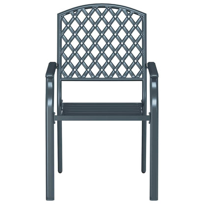 vidaXL Garden Chair 4 pcs Anthracite 56 x 65 x 89 cm Steel