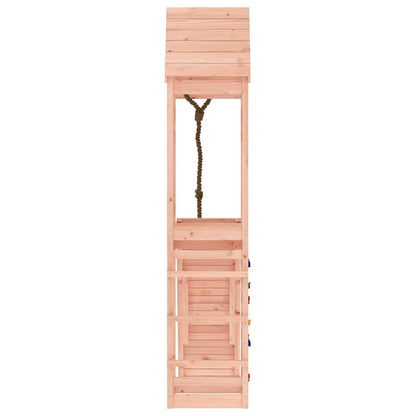 vidaXL Playhouse with Climbing Wall Solid Wood Douglas