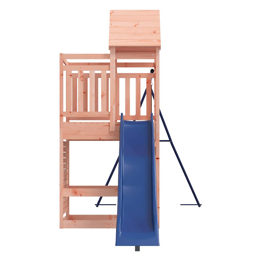 vidaXL Outdoor Playset | Natural wood and blue
