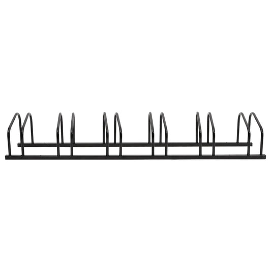 vidaXL Bike Rack for 6 Bikes Black Steel