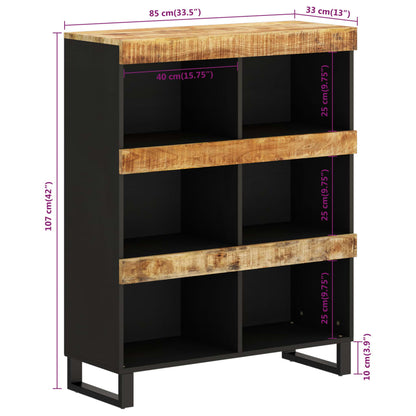 vidaXL Side Cabinet 85x33x107 cm Solid Wood Mango