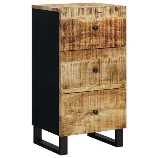 vidaXL Sideboard with 3 Drawers 40x33,5x75 cm Solid Wood Mango