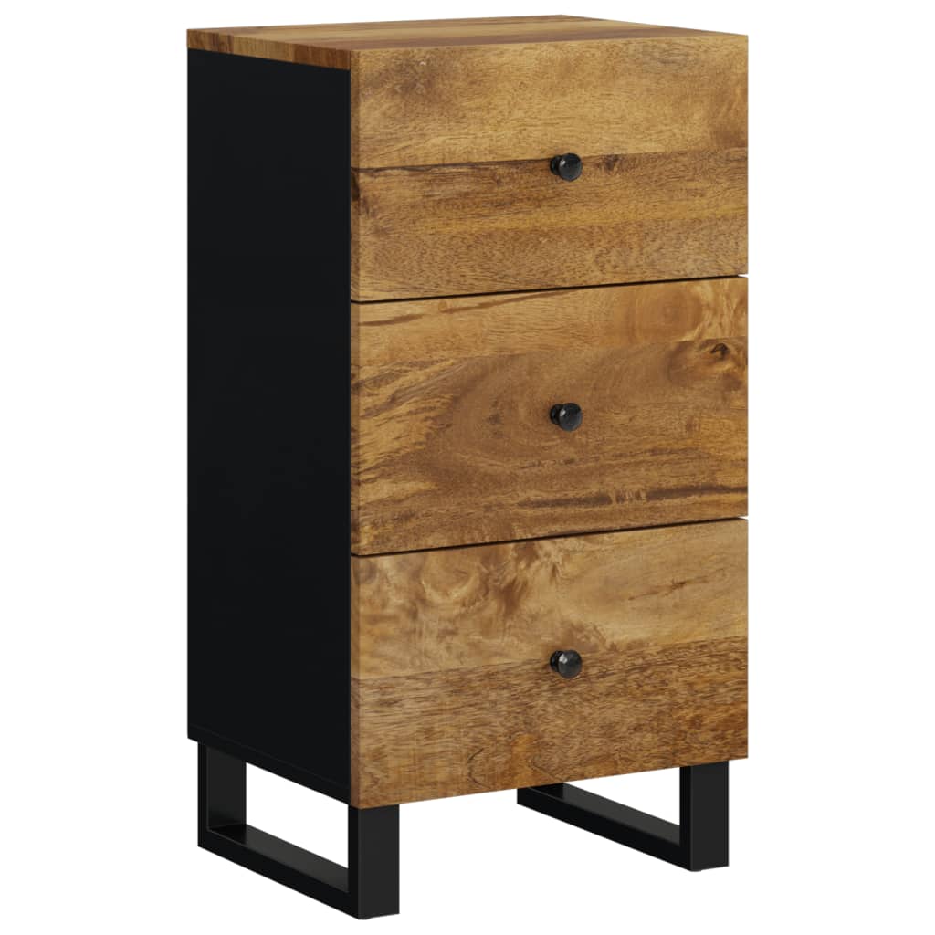 vidaXL Sideboard with 3 Drawers 40x33,5x75 cm Solid Wood Mango