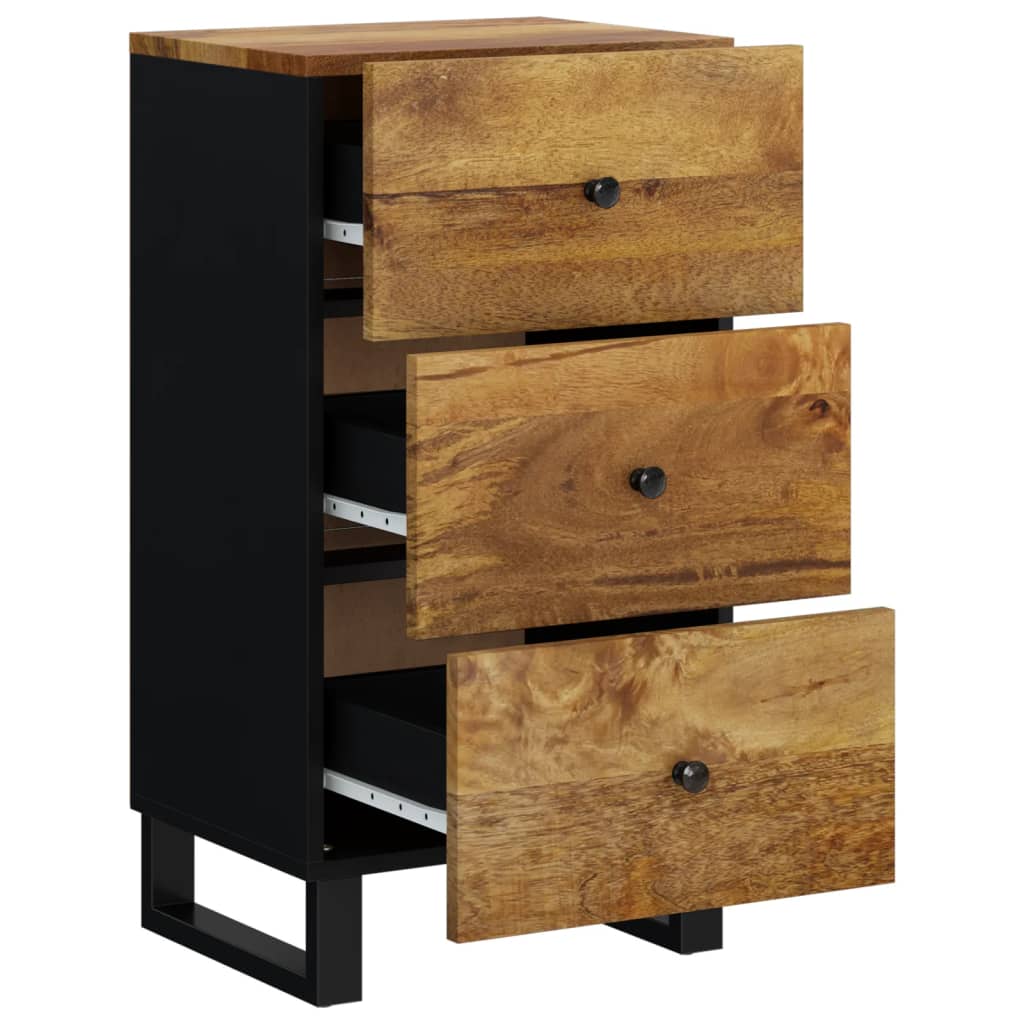 vidaXL Sideboard with 3 Drawers 40x33,5x75 cm Solid Wood Mango