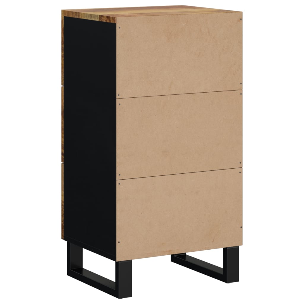 vidaXL Sideboard with 3 Drawers 40x33,5x75 cm Solid Wood Mango