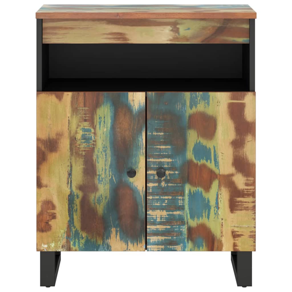 vidaXL Sideboard with 2 Doors 60x33x75 cm Solid Wood Reclaimed