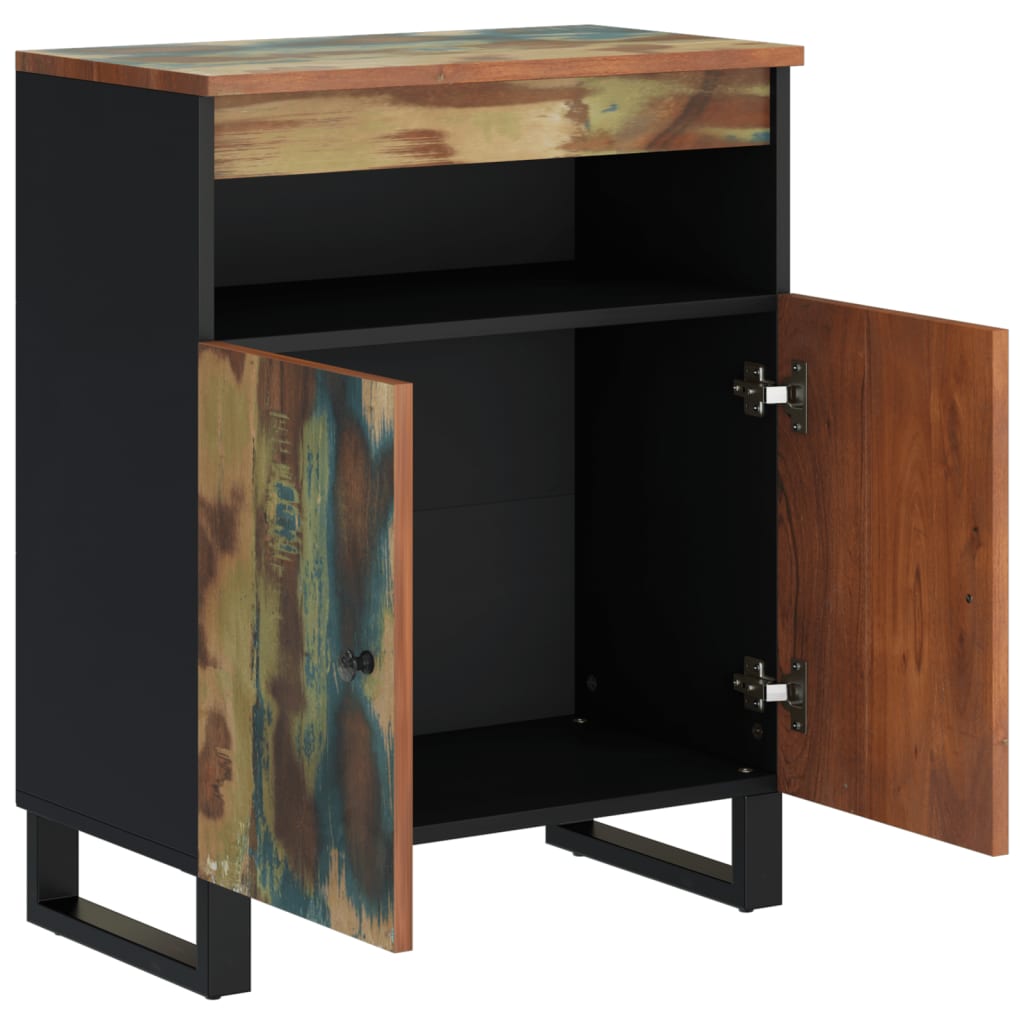 vidaXL Sideboard with 2 Doors 60x33x75 cm Solid Wood Reclaimed