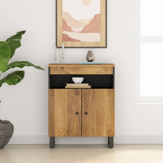 vidaXL Sideboard with 2 Doors 60x33x75 cm Solid Wood Mango