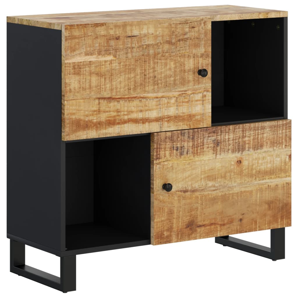 vidaXL Sideboard with 2 Doors 80x33x75 cm Solid Wood Mango