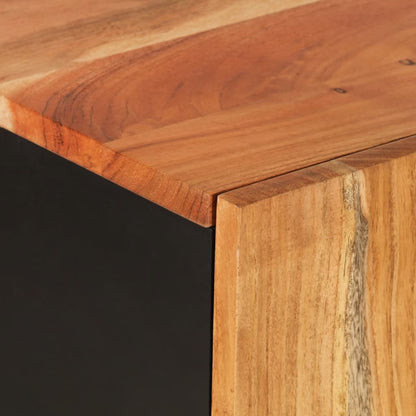 vidaXL Sideboard with 2 Doors 90x33x75 cm Solid Wood Acacia